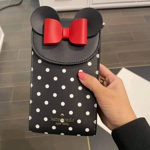 Kate Spade Minnie Mouse North South Flap Phone Crossbody